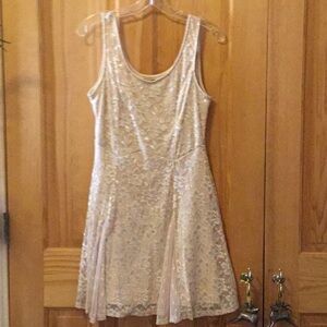 Lily Rose Cream Lace Mini Dress